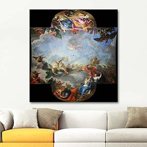 Charles Le Brun Capture Of The City And Citadel Of Grand Art Print