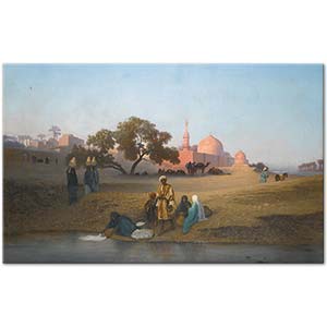 Charles Theodore Frere The Banks Of The Nile Art Print