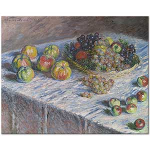 Claude Monet Apples and Grapes Art Print