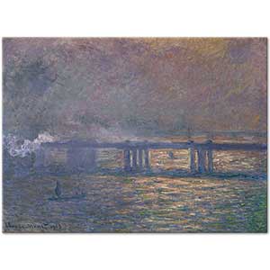 Claude Monet Charing Köprüsü Kanvas Tablo