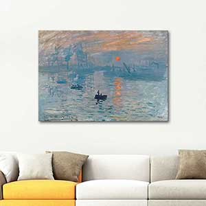 Claude Monet Gün Doğumu Kanvas Tablo