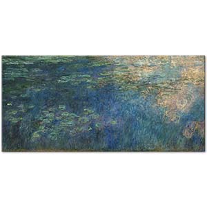 Claude Monet Suda Bulut Yansımaları Kanvas Tablo