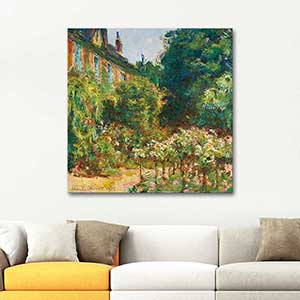 Claude Monet The Artist's House in Giverny Art Print
