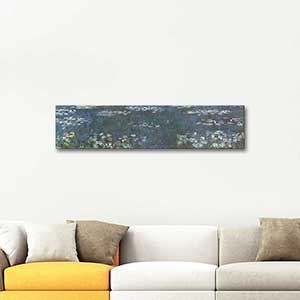 Claude Monet Nilüferler Yeşil Işıması Kanvas Tablo