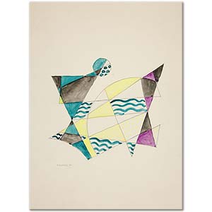 David Kakabadze Abstraction Based On Sails II Art Print