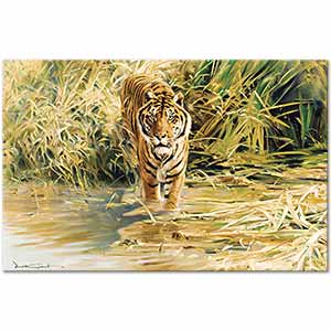Donald Grant Tiger Art Print
