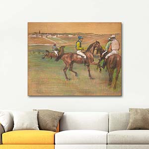 Edgar Degas Race Horses Art Print