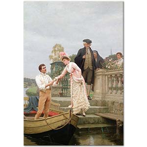 Edmund Blair Leighton Lay Thy Sweet Hand In Mine And Trust In Me Art Print