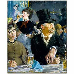 Edouard Manet Cafedekiler Kanvas Tablo