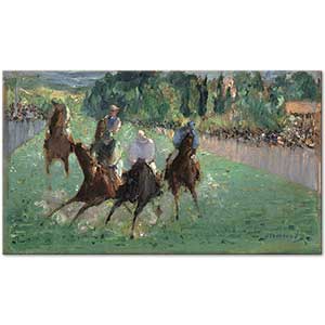 Edouard Manet At Yarışı Kanvas Tablo