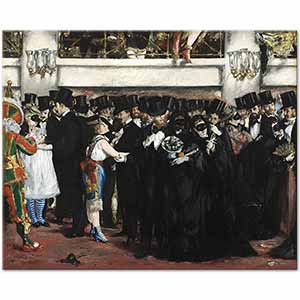 Edouard Manet Masked Ball At The Opera Art Print