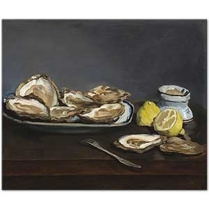 Edouard Manet İstiridyeler Kanvas Tablo