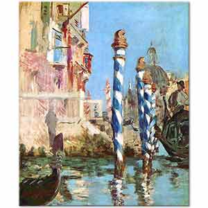Edouard Manet Venedik'te Grand Kanal
