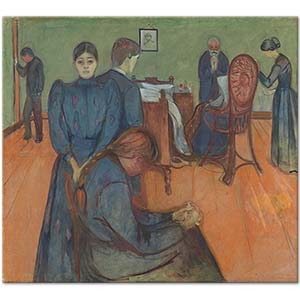 Edvard Munch Death in the Sickroom Art Print