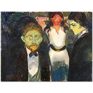 Edvard Munch Jealousy Art Print
