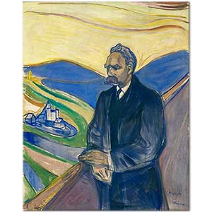 Edvard Munch Portrait of Friedrich Nietzsche Art Print