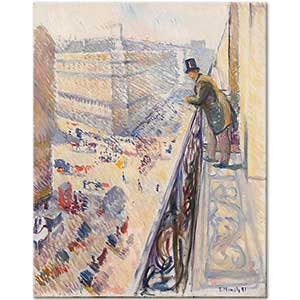 Edvard Munch Rue Lafayette Art Print