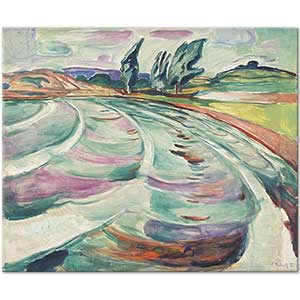 Edvard Munch The Wave Art Print