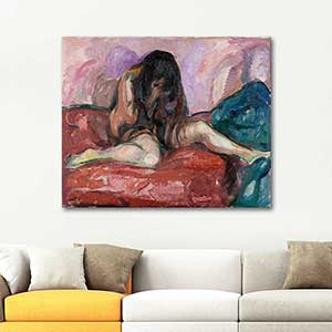 Edvard Munch Weeping Nude Art Print