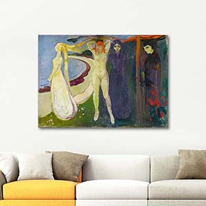 Edvard Munch Woman, Sphinx Art Print