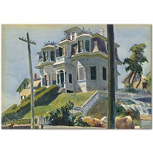 Edward Hopper Haskells House Art Print