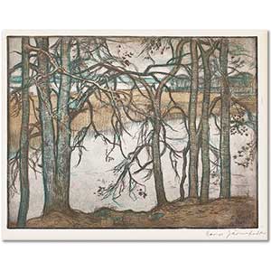 Eero Järnefelt Lake Shore With Reeds 1912 Art Print