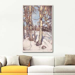 Eero Järnefelt Trees In Winter Art Print