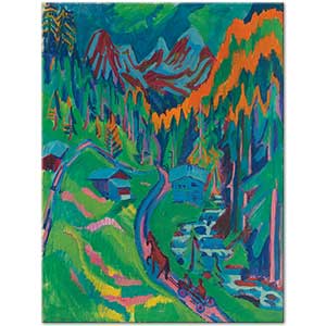 Ernst Ludwig Kirchner Sertigwegde Yaz Kanvas Tablo