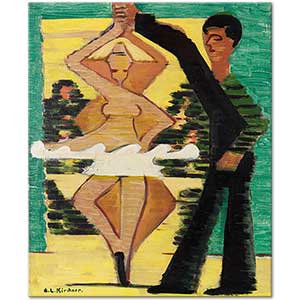 Ernst Ludwig Kirchner Dönen Balerin Kanvas Tablo