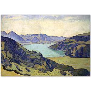 Ferdinand Hodler Lake Thun From Breitlauenen Art Print