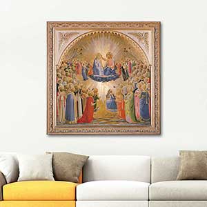 Fra Angelico Maria'nın Taç Giyme Töreninden Kanvas Tablo