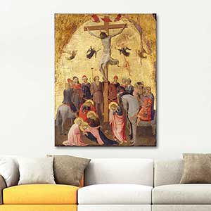 Fra Angelico Çarmıha Geriliş Kanvas Tablo