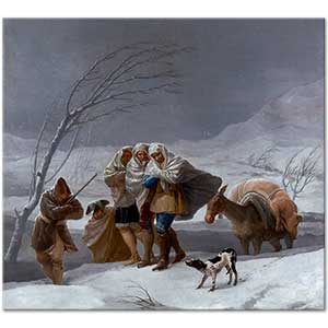 Francisco de Goya Snowstorm Art Print