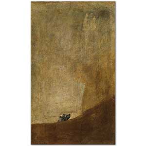 Francisco de Goya Bir Köpek Kanvas Tablo
