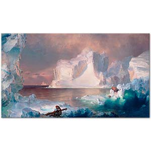 Frederic Edwin Church Buz Adası Kanvas Tablo