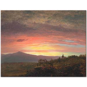 Frederic Edwin Church Twilight Mount Ktaadn Art Print