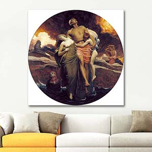 Frederic Leighton And The Sea Gave Up The Dead Which Were In It Art Print