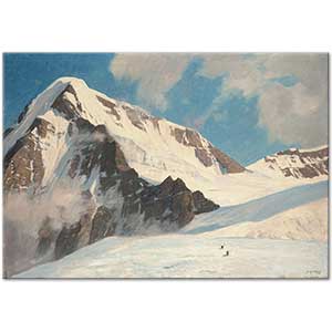 Georg Macco Jungfrau Tepesi Kanvas Tablo