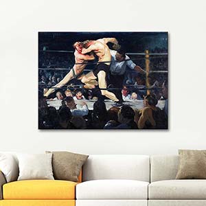 George Wesley Bellows Stag Night at Sharkey's Art Print