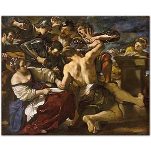 Guercino Samsonun Filistinliler Tarafından Yakalanışı Kanvas Tablo