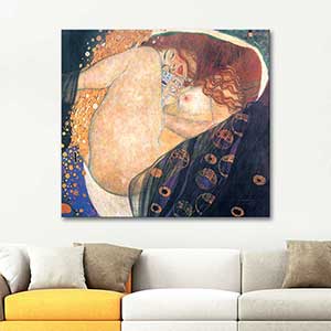 Gustav Klimt Danae Kanvas Tablo