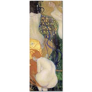 Gustav Klimt Goldfish Kanvas Tablo