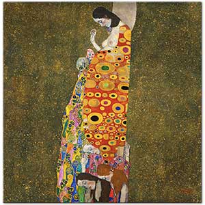 Gustav Klimt Umut 02 Kanvas Tablo