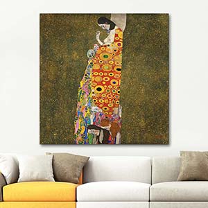 Gustav Klimt Umut 02 Kanvas Tablo