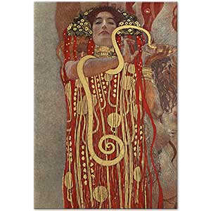 Gustav Klimt Hygieia Kanvas Tablo