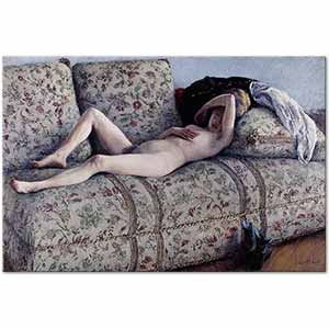 Gustave Caillebotte Nude on a Couch Art Print