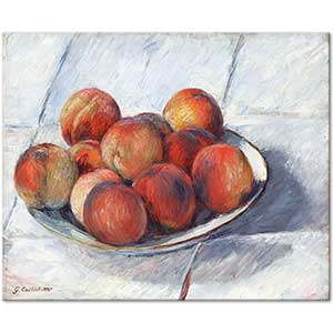 Gustave Caillebotte Plate of Peaches Art Print
