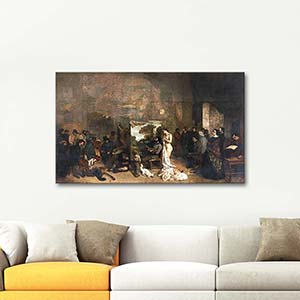 Gustave Courbet Ressamın Atölyesi Kanvas Tablo