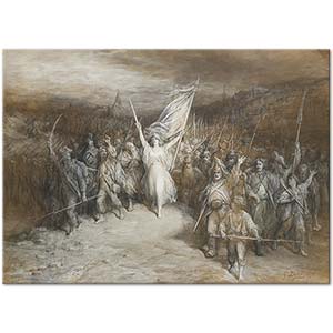Gustave Dore Fransa Ulusal Marşı Kanvas Tablo