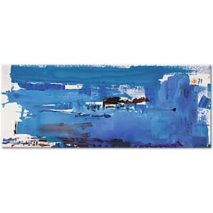 Helen Frankenthaler Mavi Zenginliği Kanvas Tablo